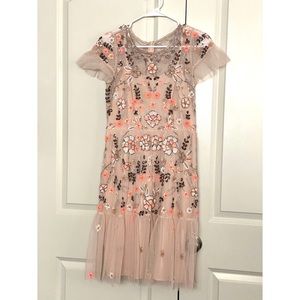 Gianni Bini Sequin and Beaded shear peach Dress Prom Cocktail Formal Festival